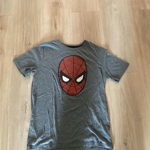 Old Navy Gray and Red Spider-Man Tee Short Sleeve